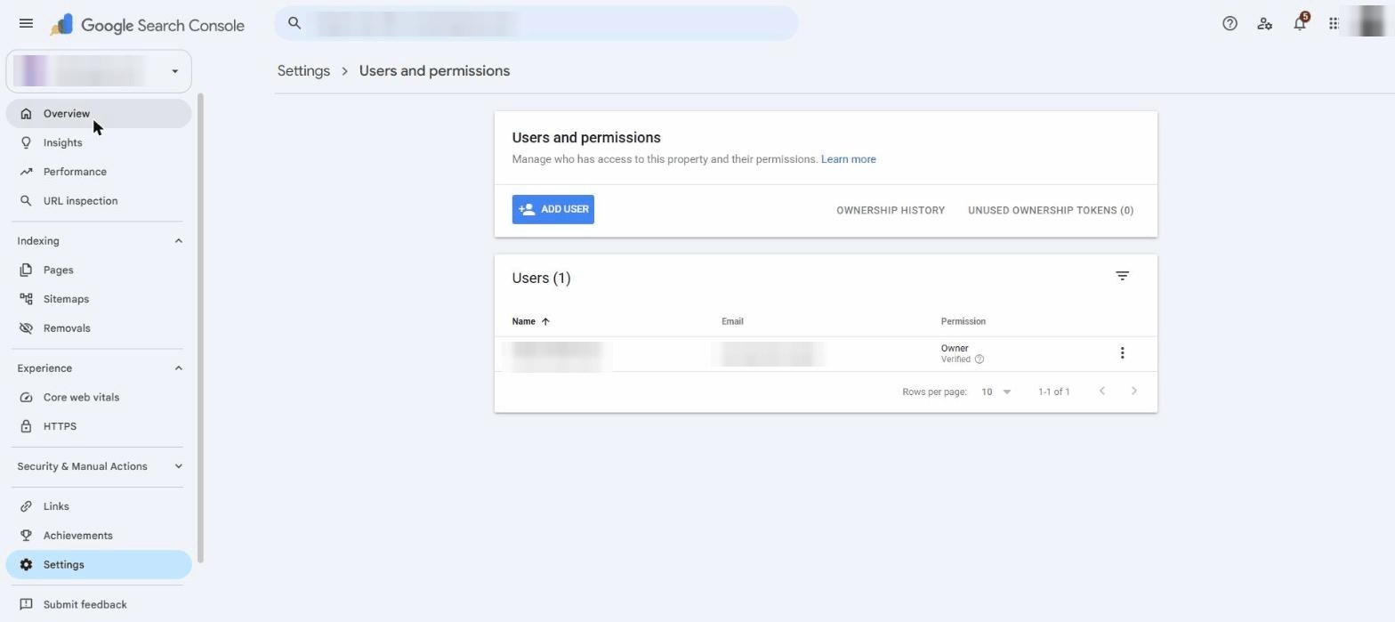 Click “Add user” screenshot