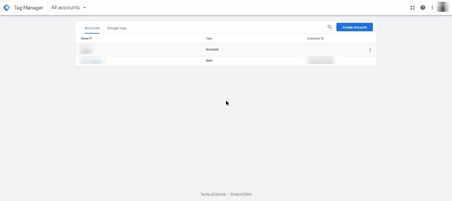 Open Tag Manager screenshot