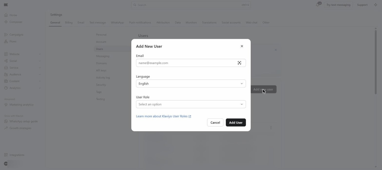 Add these emails with the Manager role screenshot